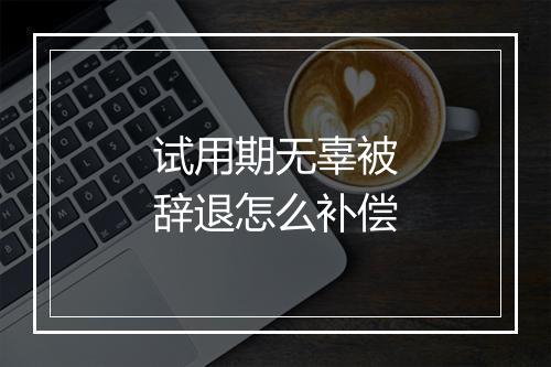 试用期无辜被辞退怎么补偿