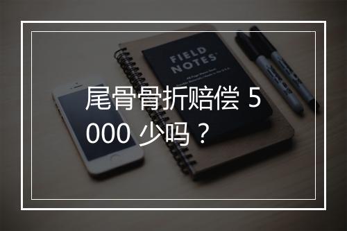 尾骨骨折赔偿 5000 少吗？