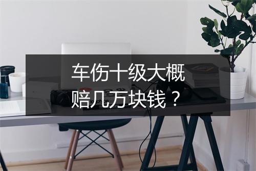 车伤十级大概赔几万块钱？