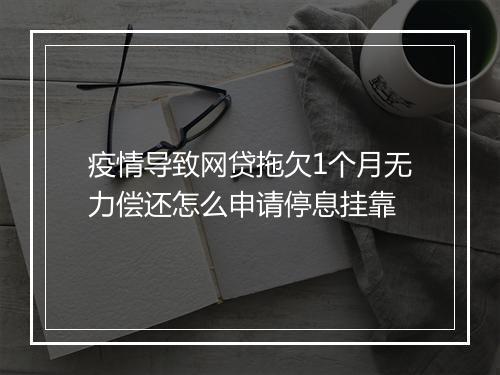 疫情导致网贷拖欠1个月无力偿还怎么申请停息挂靠