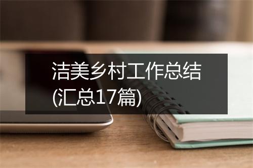 洁美乡村工作总结(汇总17篇)