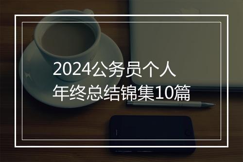 2024公务员个人年终总结锦集10篇