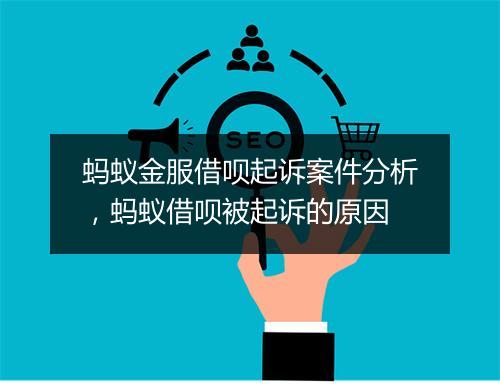 蚂蚁金服借呗起诉案件分析，蚂蚁借呗被起诉的原因