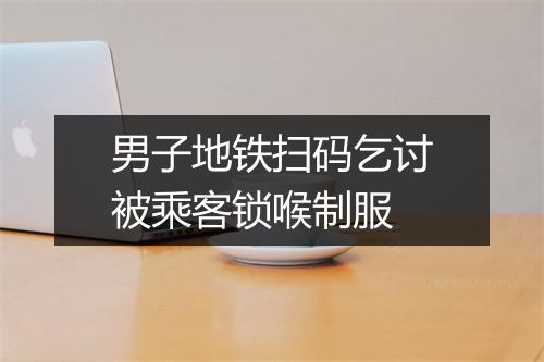 男子地铁扫码乞讨被乘客锁喉制服