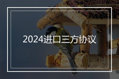 2024进口三方协议