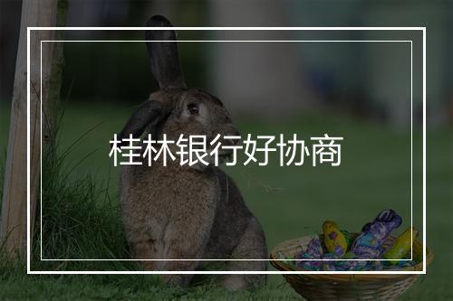 桂林银行好协商