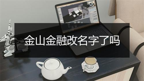 金山金融改名字了吗