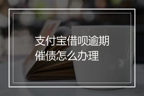 支付宝借呗逾期催债怎么办理