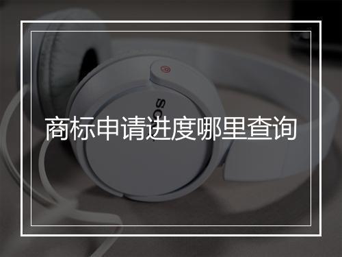 商标申请进度哪里查询