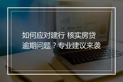 如何应对建行 核实房贷逾期问题？专业建议来袭