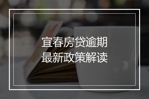 宜春房贷逾期最新政策解读