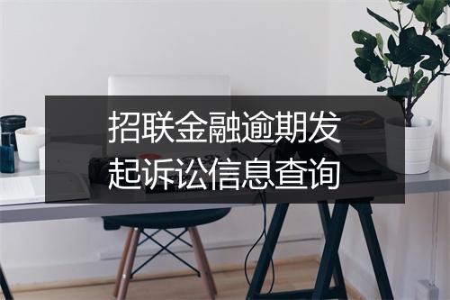 招联金融逾期发起诉讼信息查询
