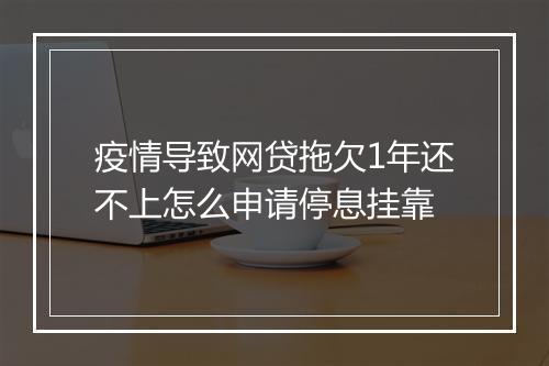 疫情导致网贷拖欠1年还不上怎么申请停息挂靠