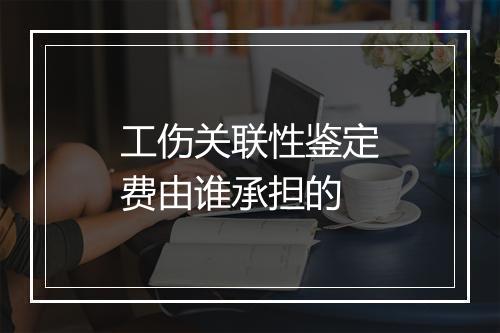 工伤关联性鉴定费由谁承担的