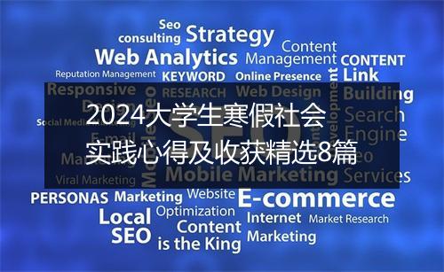 2024大学生寒假社会实践心得及收获精选8篇