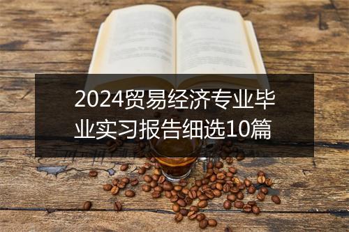 2024贸易经济专业毕业实习报告细选10篇