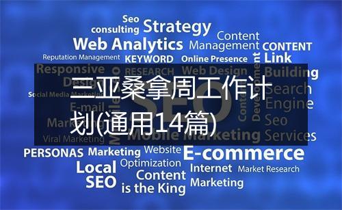三亚桑拿周工作计划(通用14篇)