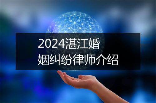 2024湛江婚姻纠纷律师介绍