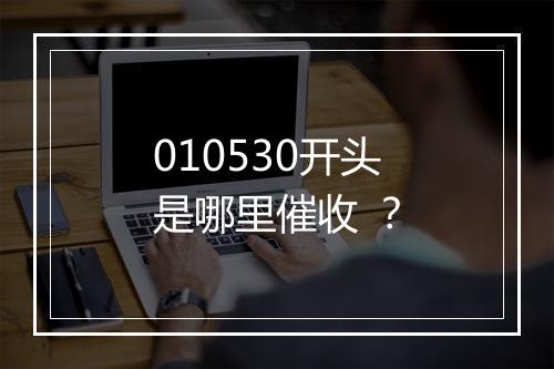 010530开头是哪里催收 ？