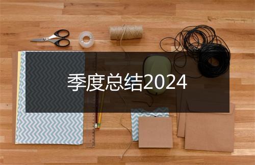 季度总结2024