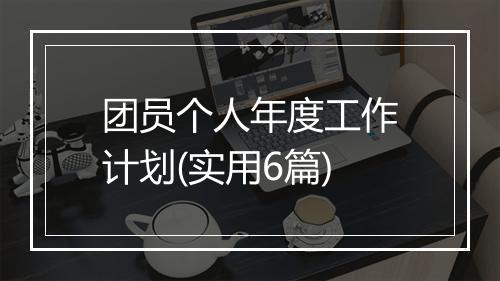 团员个人年度工作计划(实用6篇)