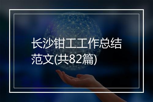 长沙钳工工作总结范文(共82篇)