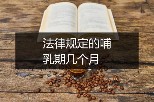 法律规定的哺乳期几个月