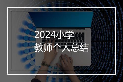 2024小学教师个人总结