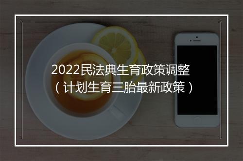 2022民法典生育政策调整（计划生育三胎最新政策）