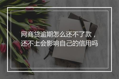 网商贷逾期怎么还不了款，还不上会影响自己的信用吗