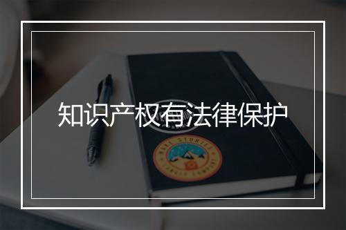 知识产权有法律保护