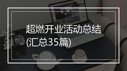 超燃开业活动总结(汇总35篇)