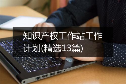 知识产权工作站工作计划(精选13篇)