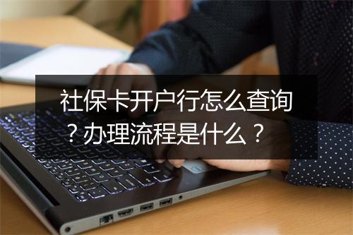 社保卡开户行怎么查询？办理流程是什么？