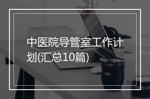 中医院导管室工作计划(汇总10篇)