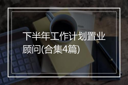 下半年工作计划置业顾问(合集4篇)