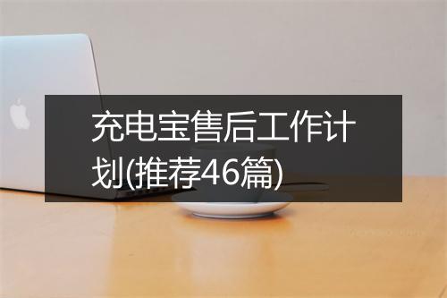 充电宝售后工作计划(推荐46篇)