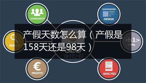 产假天数怎么算（产假是158天还是98天）