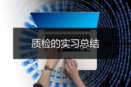 质检的实习总结
