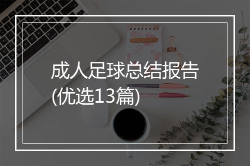 成人足球总结报告(优选13篇)