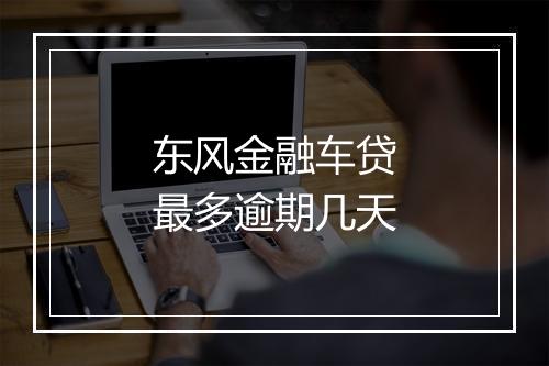 东风金融车贷最多逾期几天