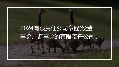 2024有限责任公司章程(设董事会、监事会的有限责任公司)推荐通用版10篇