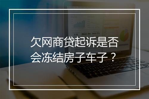 欠网商贷起诉是否会冻结房子车子？