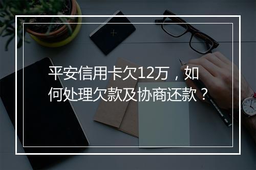 平安信用卡欠12万，如何处理欠款及协商还款？