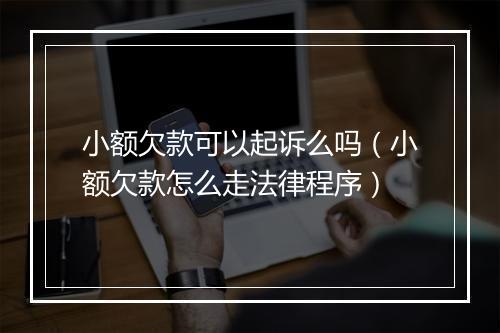 小额欠款可以起诉么吗（小额欠款怎么走法律程序）