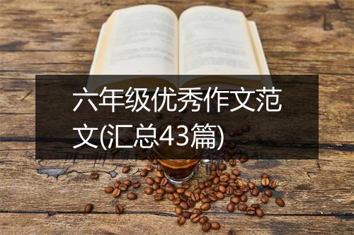 六年级优秀作文范文(汇总43篇)