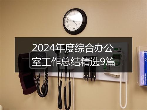 2024年度综合办公室工作总结精选9篇