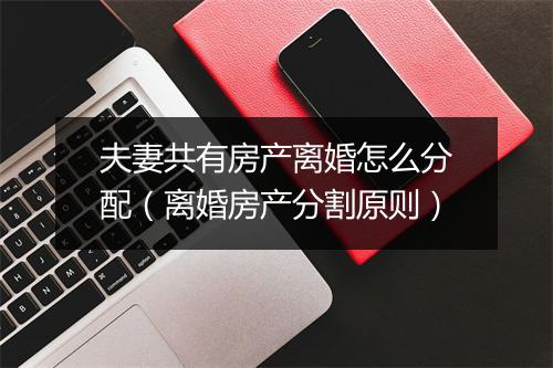 夫妻共有房产离婚怎么分配（离婚房产分割原则）