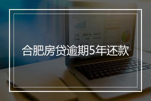 合肥房贷逾期5年还款