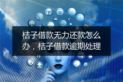 桔子借款无力还款怎么办，桔子借款逾期处理